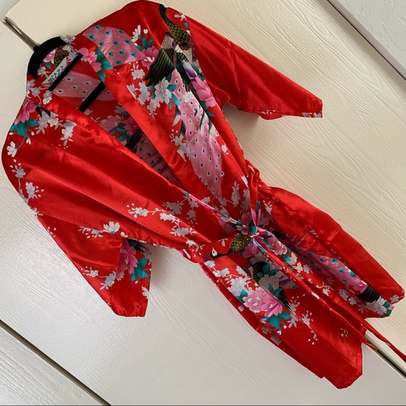 Other - Satin Peacock Kimono
